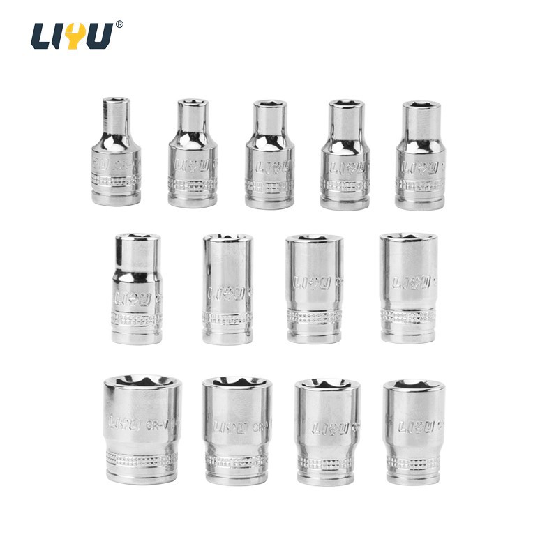6.3mm Xiaofei Industrial Grade Ratchet Socket Wrench Auto Repair Fast Wrench Socket Set Of 46 Pieces best