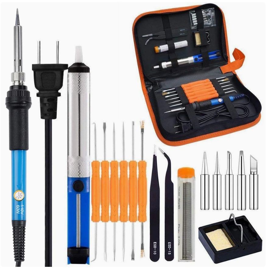 60W Adjustable Temperature Soldering Iron Kit