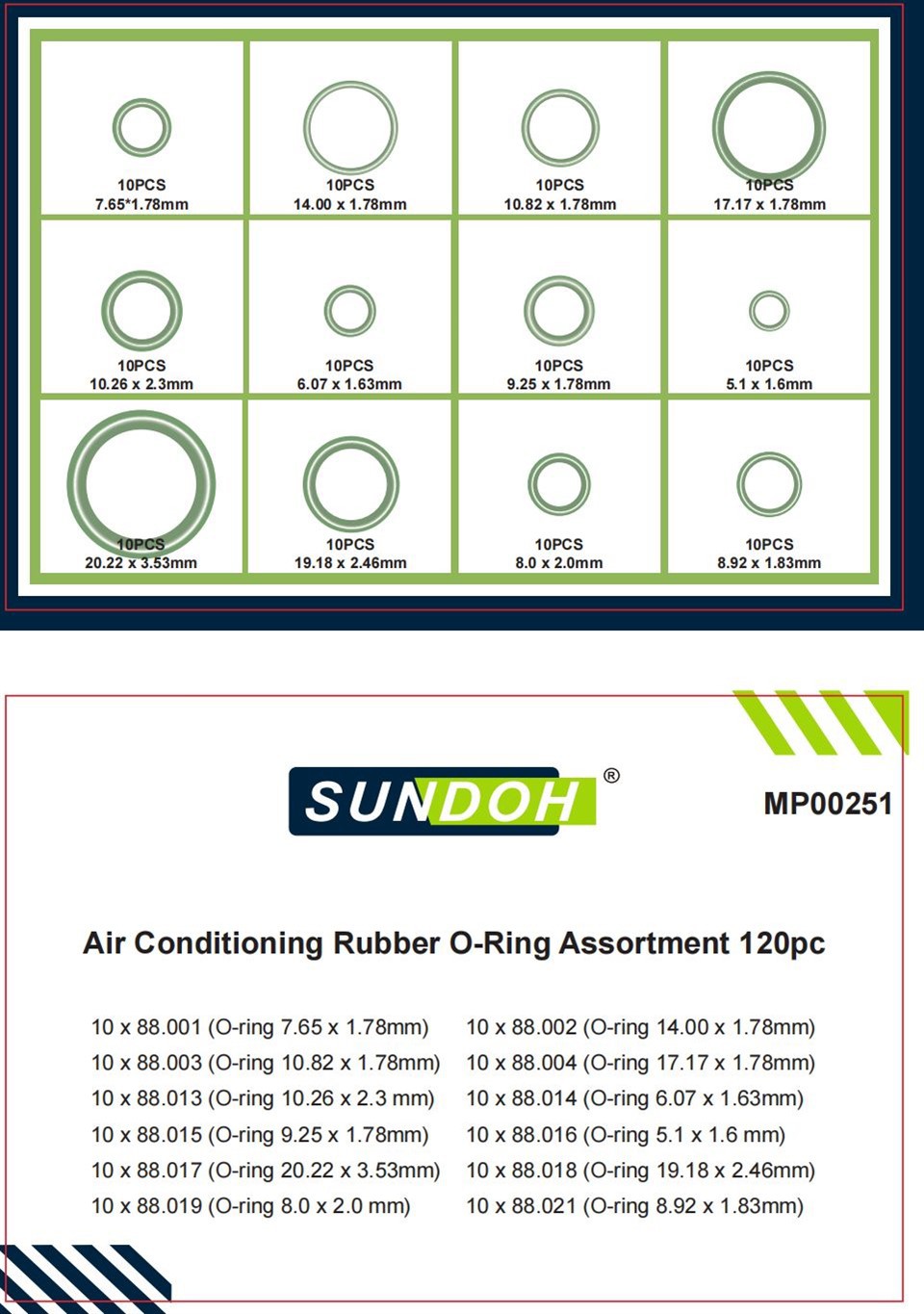 O-Ring Kit 120PCS