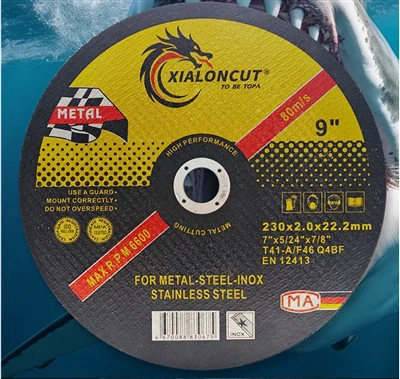 230x2x22 Metal Stainless Steel Double Mesh Cutting Disc 9-inch Angle Grinder Resin Cutting Wheel Disc