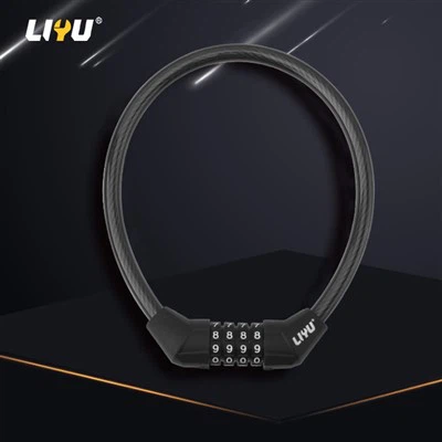 Bicycle Lock Four-digit Combination Lock Anti-theft Scissors Constant Smart Glass Door Lock Mountain Bicycle Ring Lock
