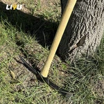 Crossover Pickaxe Manganese Steel Double-headed Pickaxe Agricultural Reclamation And Excavation Railway Tools Steel Pickaxe Hoeing Pickaxe Outdoor Small Pickaxe Agricultural Tools