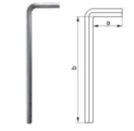 HEX KEY 4MM 1PC Allen KEY FLAT HEAD