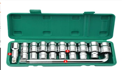 Socket Wrench Set 1/2" 19 PCS