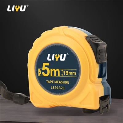 Tape Tape Steel Tape Plastic Case Self-locking Ruler Box Ruler Telescopic Ruler Meter Ruler Site Tape Woodworking Ruler 5 Meters